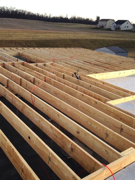 Floor Joists Installed 1 20 2016 New Homes Installation Wood