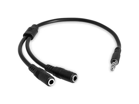 Com 35mm Audio Extension Cable Slim Audio Splitter Y Cable And