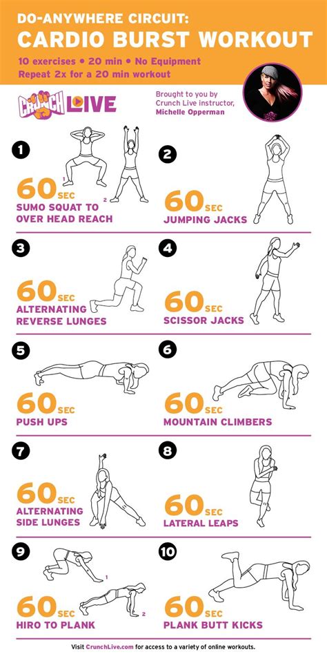 Printable Do Anywhere Cardio Workout Get Fit On The Fly With This