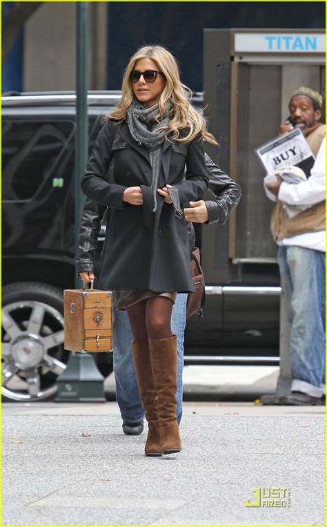Jennifer Aniston Boots Jennifer Aniston Gets Back To Work On Her Upcoming Comedy Wanderlust