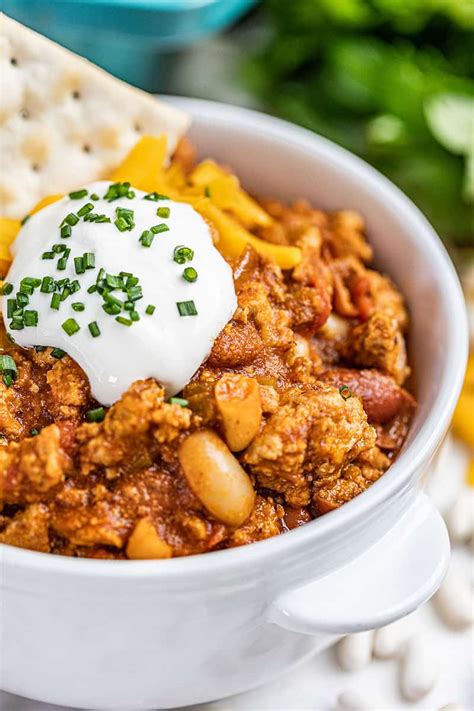 Hearty And Healthy Turkey Chili The Stay At Home Chef