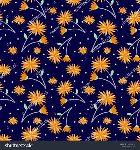 Bunch Flower Colorful Digital Printing Background Stock Illustration