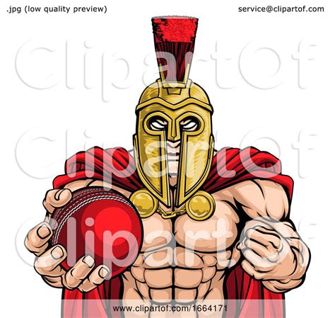 Spartan Trojan Cricket Sports Mascot By Atstockillustration 1664171