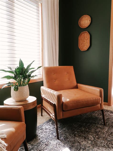 Dark Green Wall Paint Inspiration With Swatches And Paint Names