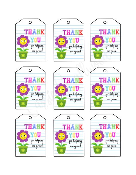 15 Insanely Cute Thank You Tags Free Printable Cassie Smallwood