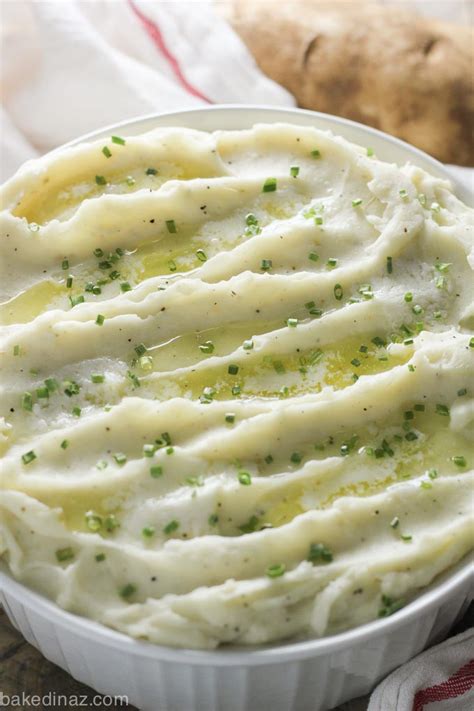 What gives the dish that kick of heat is the jalapeño and green chili. Make Ahead Mashed Potatoes | Baked in AZ