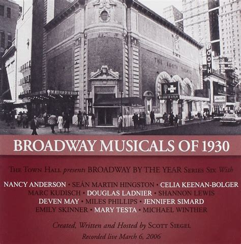 Broadway Musicals Of 1930 Obc Broadway Musicals Of 1930 Ocr