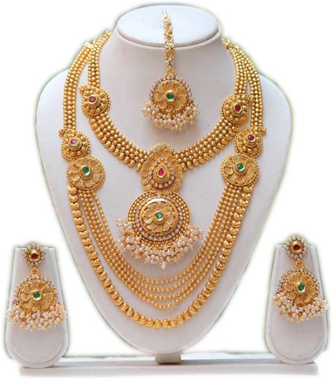 The indian jewellery add a trendy touch of sophistication to the body for both men and women. Swarajshop Copper Jewel Set Price in India - Buy ...