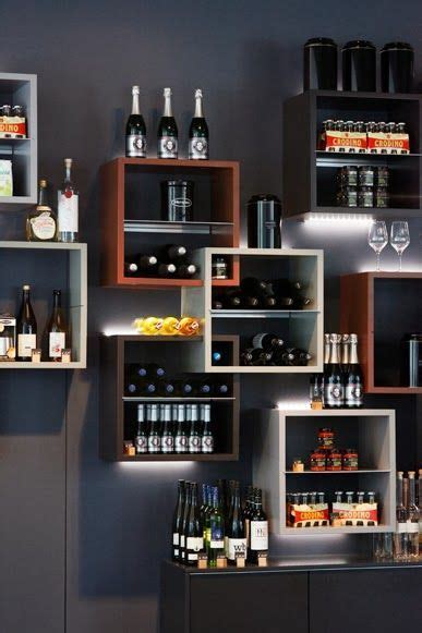 Gorgeous Minimalist Wine Wall Display Modern Home Bar Home Bar Decor