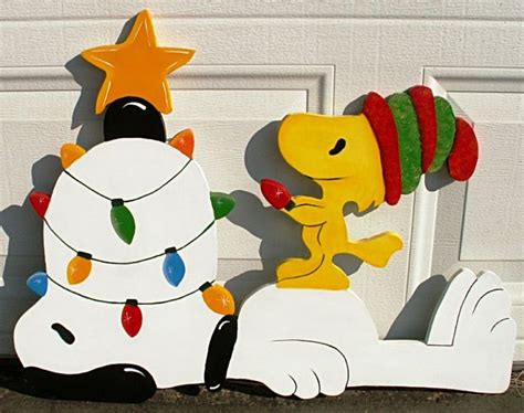 Snoopy Yard Art Patterns Christmas Peanuts Characters Yard