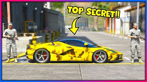 Stealing The Militarys Top Secret Ferrari Supercar Gta 5 Mods