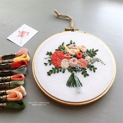 The Caroline Bouquet Hand Embroidery Pattern Artofit