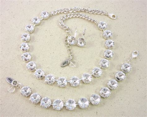 Jewels Siggy Swarovski Clear Crystal Necklace Fancy Necklace