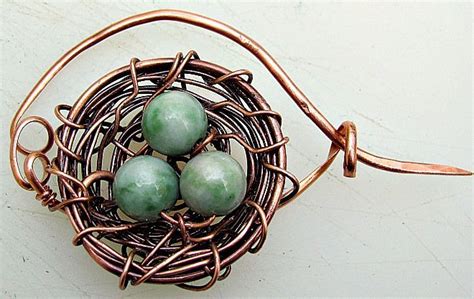 How To Make A Birds Nest Pin Jewelry Making Handmade Jewelry Bird