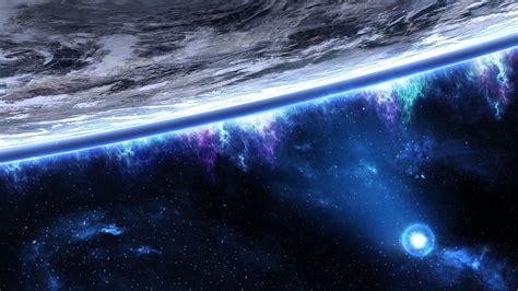 Wallpaper Seni Digital Galaksi Planit Ruang Langit Karya Seni