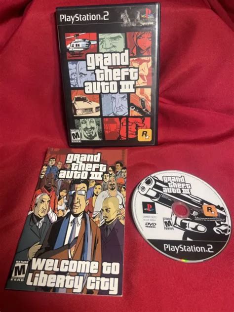Grand Theft Auto Iii Black Label Ps2 Playstation 2 2003 Manual