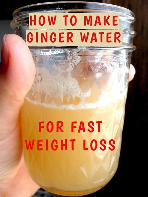Ginger Water The Healthiest Drink To Burn All The Fat From The Waist