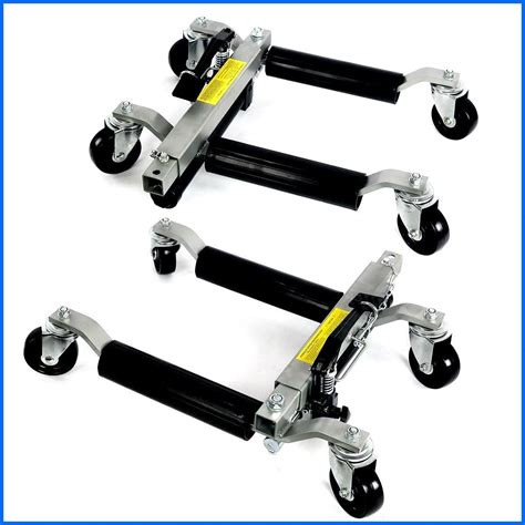 Hydraulic Wheel Dolly Jack Lift 2pc 1500lbs Capacity Positioning Car