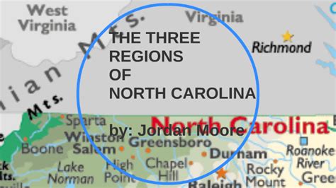 The Three Regions Of North Carolina By Jordan Moore