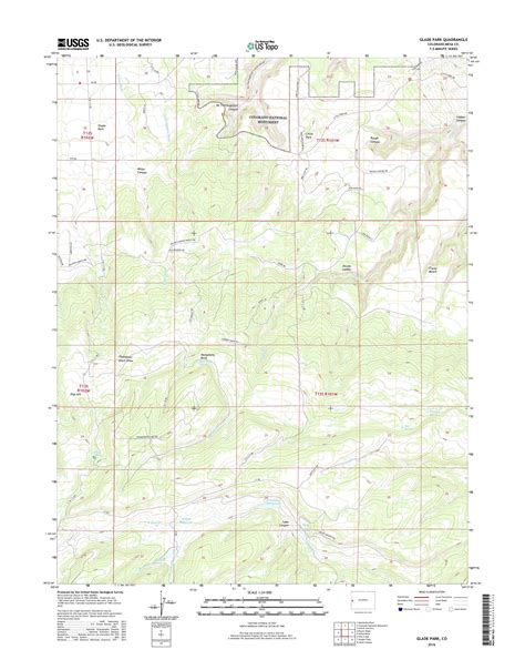 Mytopo Glade Park Colorado Usgs Quad Topo Map