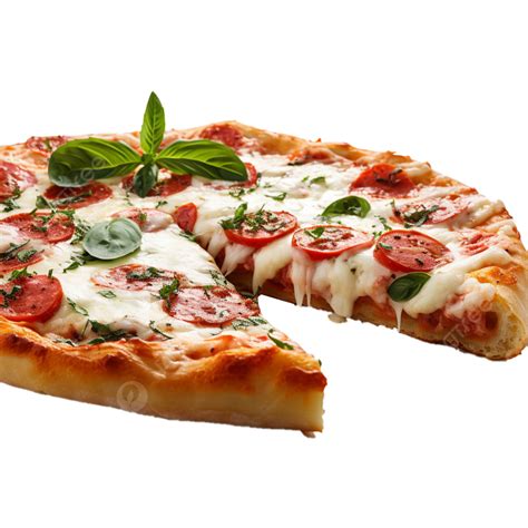 Una Porción De Pizza Margarita Italiana Perfecta Png Pizza Margarita