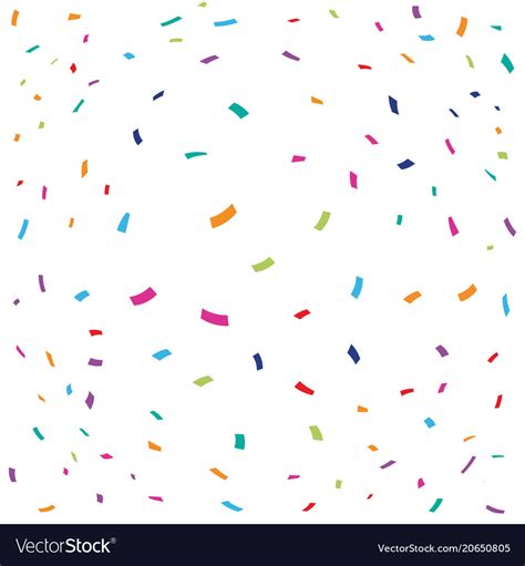 Colorful Confetti With White Background Royalty Free Vector