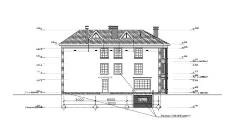 House Elevation With Sloping Roof Autocad File Free Cadbull