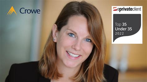 Sarah Clarke Named Top 35 Under 35 By Eprivateclient Crowe Uk