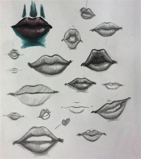 Lip Art Drawing Mouths Arthur Delaportilla