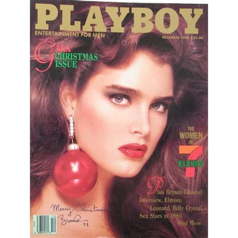 Amazon Brooke Shields Cover Playboy December 1986 Prints Posters