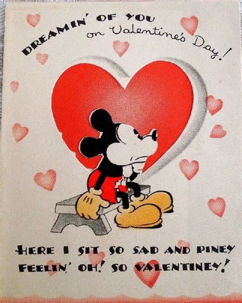 Disney Vintage Valentine Cards Disney Valentines Valentine Day Cards