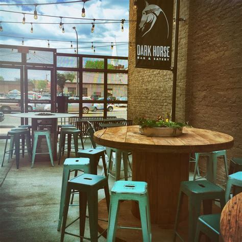 New Patio At Dark Horse Bar And Eatery Vintragedesign Reclaimedwood