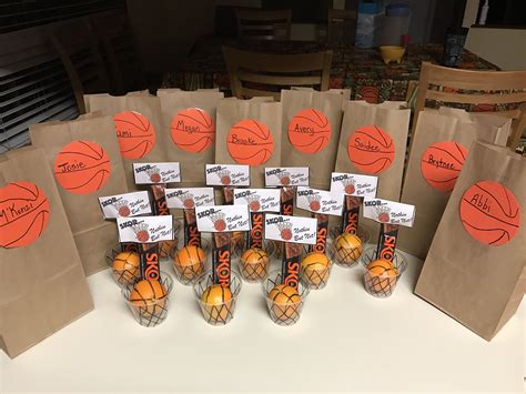 Basketball Goodie Bags Team Snacks Basketball Snacks Basketball