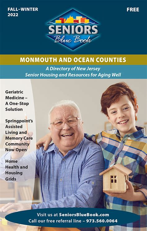 Local New Jersey Ocean Monmouth Counties Seniors Blue Book