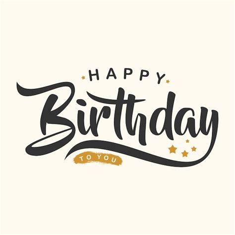 Premium Vector Creative Happy Birthday Letter