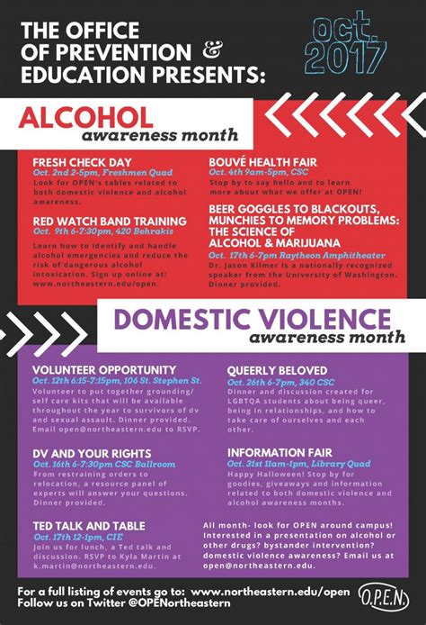 Domestic Violence And Alcohol Awareness Month Programs Human Services