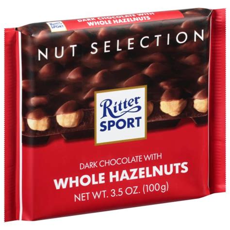 Ritter Sport Dark Chocolate With Whole Hazelnuts Publix Super Markets