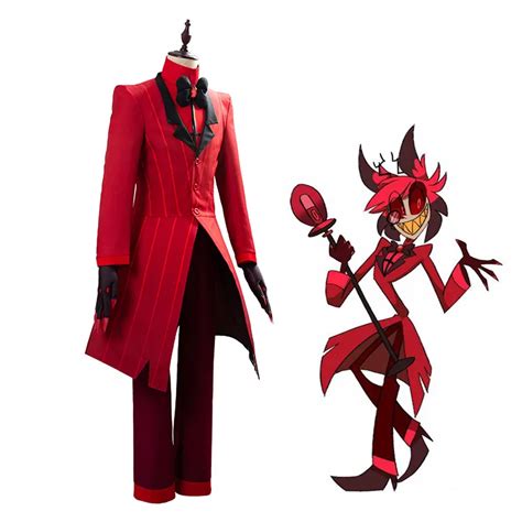 Hotel Cosplay Costume Alastor The Radio Demon Uniform Carnival
