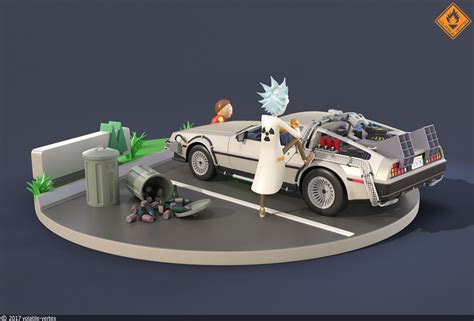 Bttf Rick And Morty Mashup On Behance