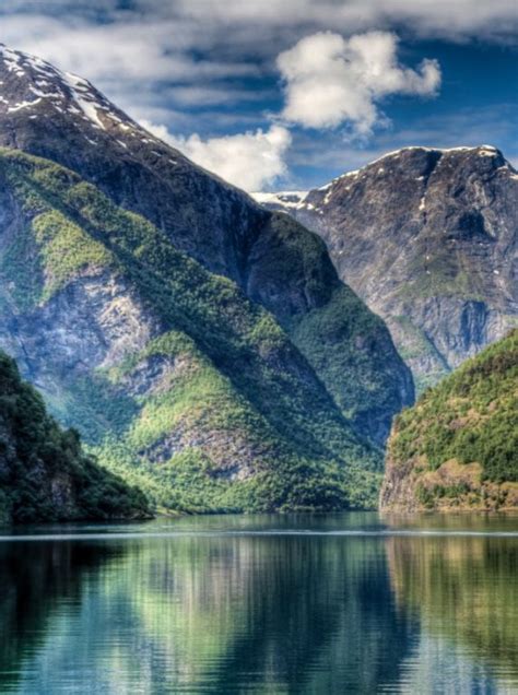 NaerØyfjord Norway Was Formed By About 8000 Bc The 11 Mi Long Fjord