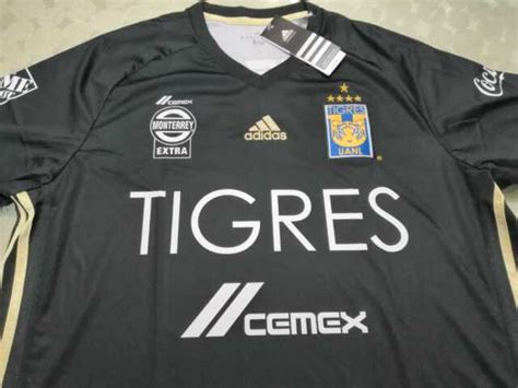 Mexico TIGRES UANL Soccer Jersey NEW UNWORN XL Adidas LIGA MX Black EBay