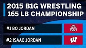 165 LBS: #1 Bo Jordan (Ohio State) vs. #2 Isaac Jordan (Wisconsin ...