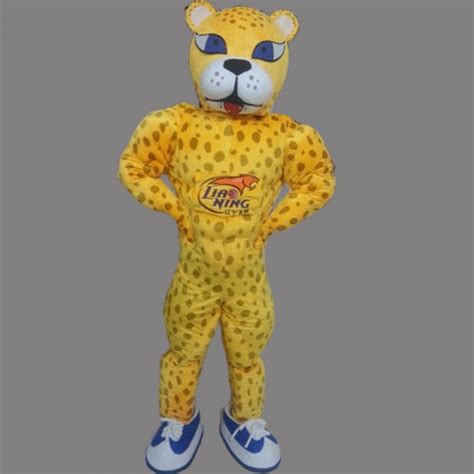 Yellow Panther Mascot Costume Leopard Free Shipping Mascot Costumes