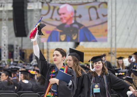Protesting Notre Dame Students Walk Out Of Pences Commencement Speech