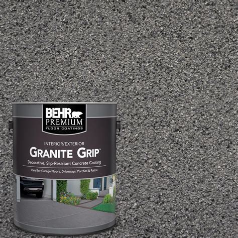Behr Premium 1 Gal Gray Granite Grip Decorative Flat Interiorexterior