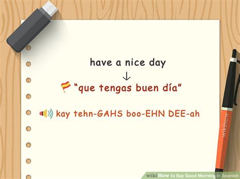 4 Ways To Say Good Morning In Spanish Wikihow