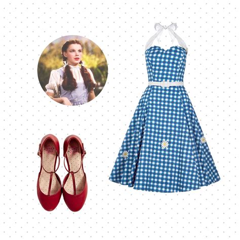 Wizard Of Oz Dorothy 50s Style Halloween Outfit Halloween Fashion