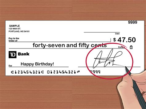 How To Write A Check With Cents 10 Steps With Pictures
