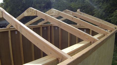 How To Build A Shed Part 4 How To Build Shed Roof Rafters