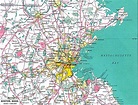 La ciudad de Boston mapa - Mapa de la mayor área de Boston (Estados ...